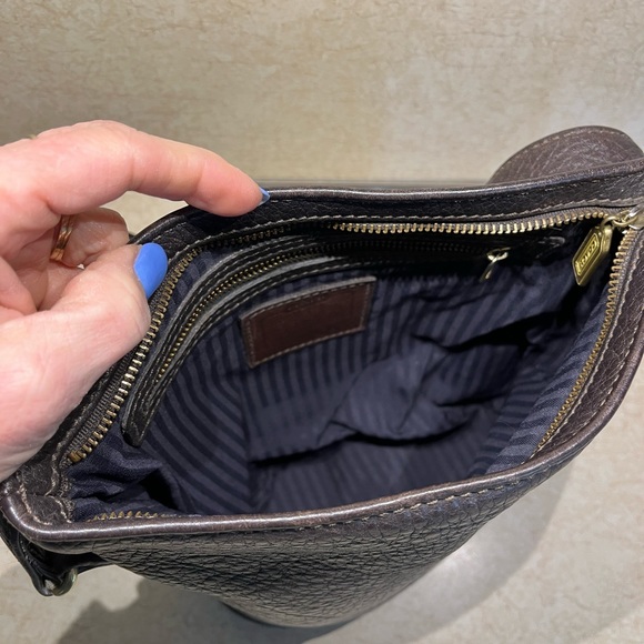 Genuine vintage COACH 4907 brown pebble bucket leather shoulder bag purse - Picture 6 of 7